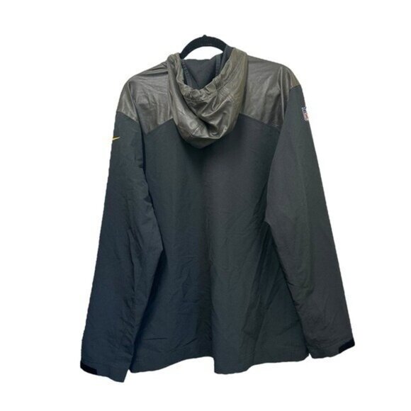 Pittsburgh Steelers Nike NFL On Field XL Full Zip Hooded Logo Jacket 597674-032 - Picture 2 of 11